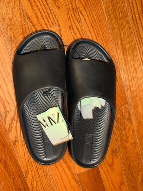 Zara Black Slide Sandals